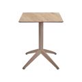 Стіл QUATRO FIX 60x60 TAUPE-OAK1